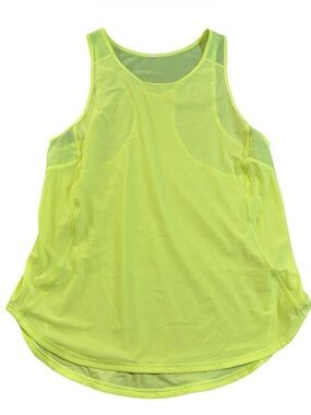 Lululemon Sculpt Tank Top Neon Highlight Yellow Size 4 NWOT Like New